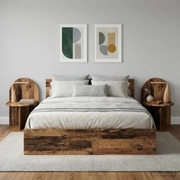 Nachttisch 2 Stk. Altholz 48 X 49 X 65 Cm Holzwerkstoff