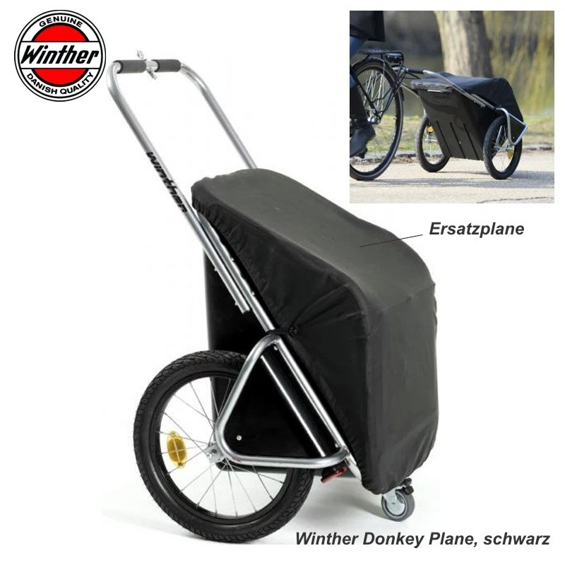 WINTHER Donkey Ersatz-Plane, schwarz