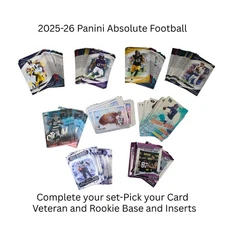 2025 Panini Absolute Football NFL-Pick Your Card/Player-Vets/Rookies/Inserts