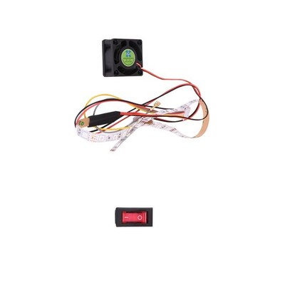 5-Pin Power Cable Switch LED Strip Cooling Fan For Home Edition Arcade Board mm