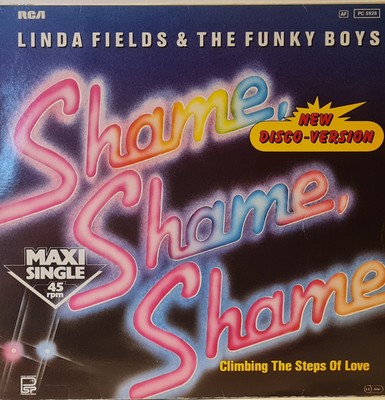 LINDA FIELDS & THE FUNKY BOYS SHAME... VENYL MAXI45 RPM