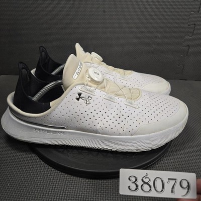 Under Armour SlipSpeed Shoes Mens Size 13 White Low Top Sneakers 3027049-101