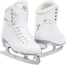 Jackson Ultima SoftSkate Figure Ice Skates - White/Fleece, Children's Size 10