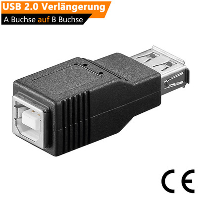 USB Hi-Speed Adapter A Buchse auf B Buchse Kupplung Drucker Scanner Verlängerung