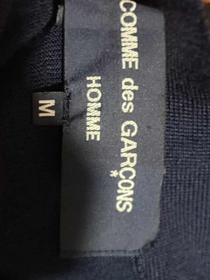 Cárdigan Comme Des Garcons Pour Homme Lana Cuadros Negro Azul Talla M Japón Foto 3 de 4