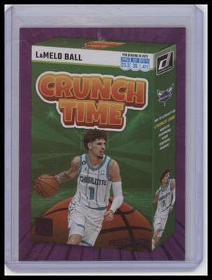 2023-24 Donruss #5 LaMelo Ball Crunch Time Purple Press Proof