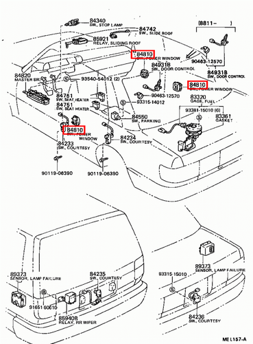 Genuine LandCruiser 80 79 78 76 70 Series Power Window Regulator Switch - Picture 18 of 20