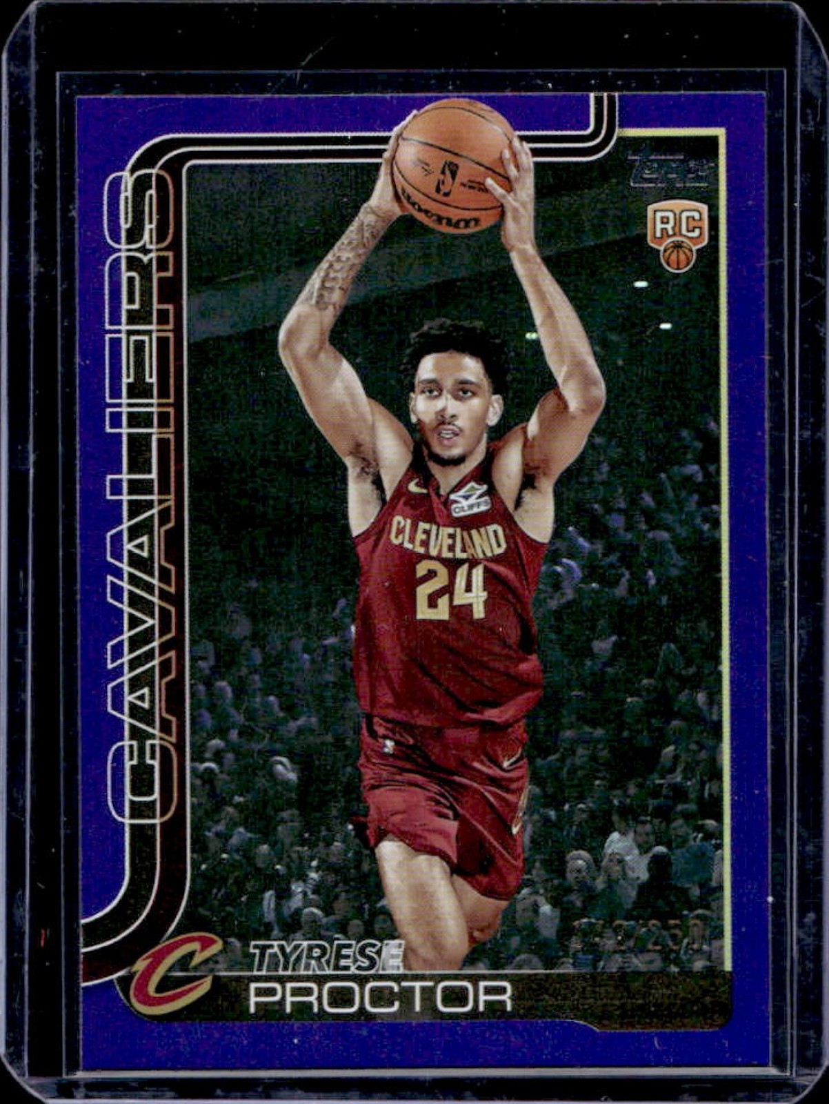2025-26 Topps Tyrese Proctor RC Purple Rainbow Rookie #143/250 Cavaliers