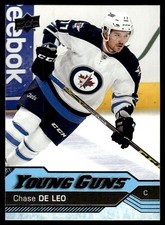 2016-17 Upper Deck Young Guns Young Guns Chase De Leo Rookie Winnipeg Jets #485