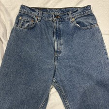 Vintage Levis 550 Jeans Womens 14 Light Wash Blue Relaxed Tapered High Rise 90s