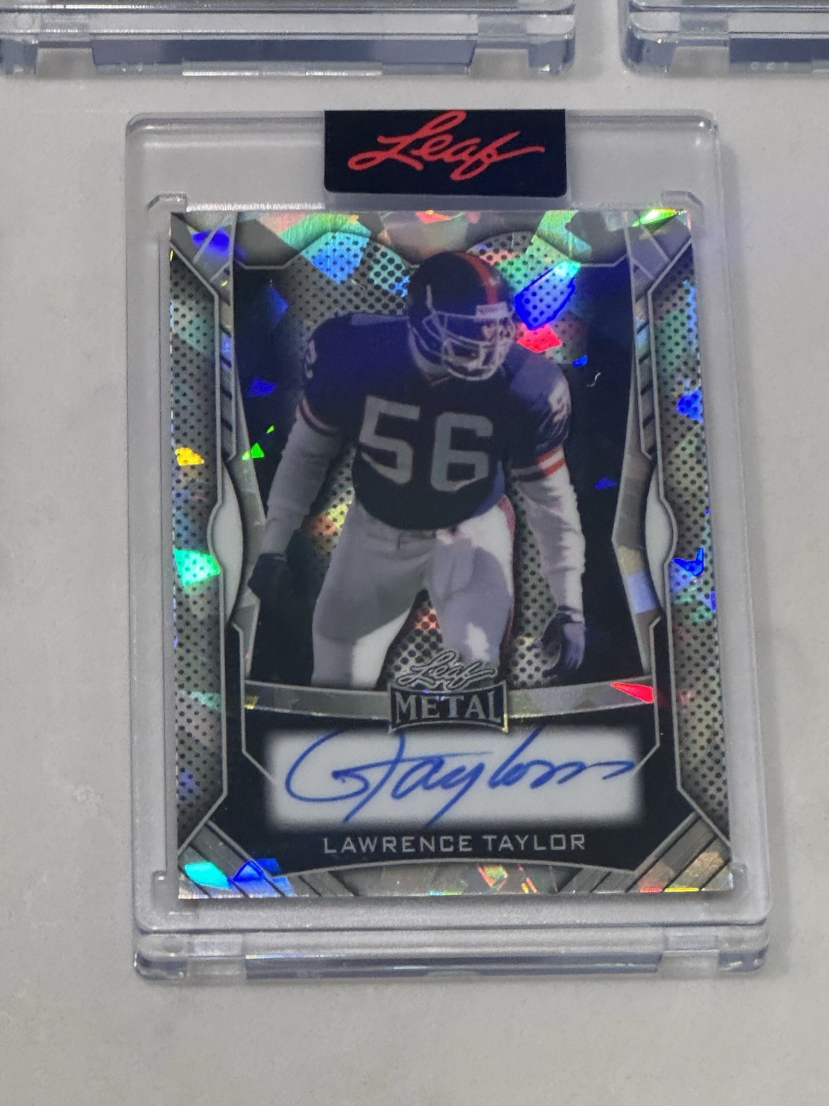 2026 NFL Leaf Spectacular Lot of 6, 8 Auto, 6 #’d. Lawrence Taylor Patch Okoye + view 2