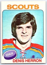 1975-76 O-Pee-Chee *C* Denis Herron Kansas City Scouts #68