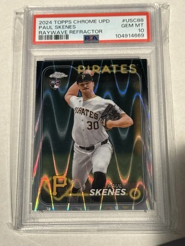 2024 Topps Chrome Update Rookie RC Rawywave Refractor PSA 10 #USC88 Paul Skenes