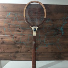 Vtg Wilson Chris Evert Autograph Speed Flex Wooden Tennis Racquet 4 1/2 L USA