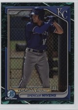2024 Bowman Chrome Prospects Aqua Lunar Refractor 28/125 Spencer Nivens 1pp0