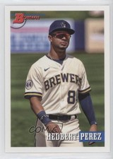 2021 Bowman Heritage Prospects Image Swap Variation Hedbert Perez #212 0m4q
