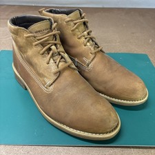 Wolverine Mens Tan Leather Chukka Boots Size 9.5 Brown Leather USA Made