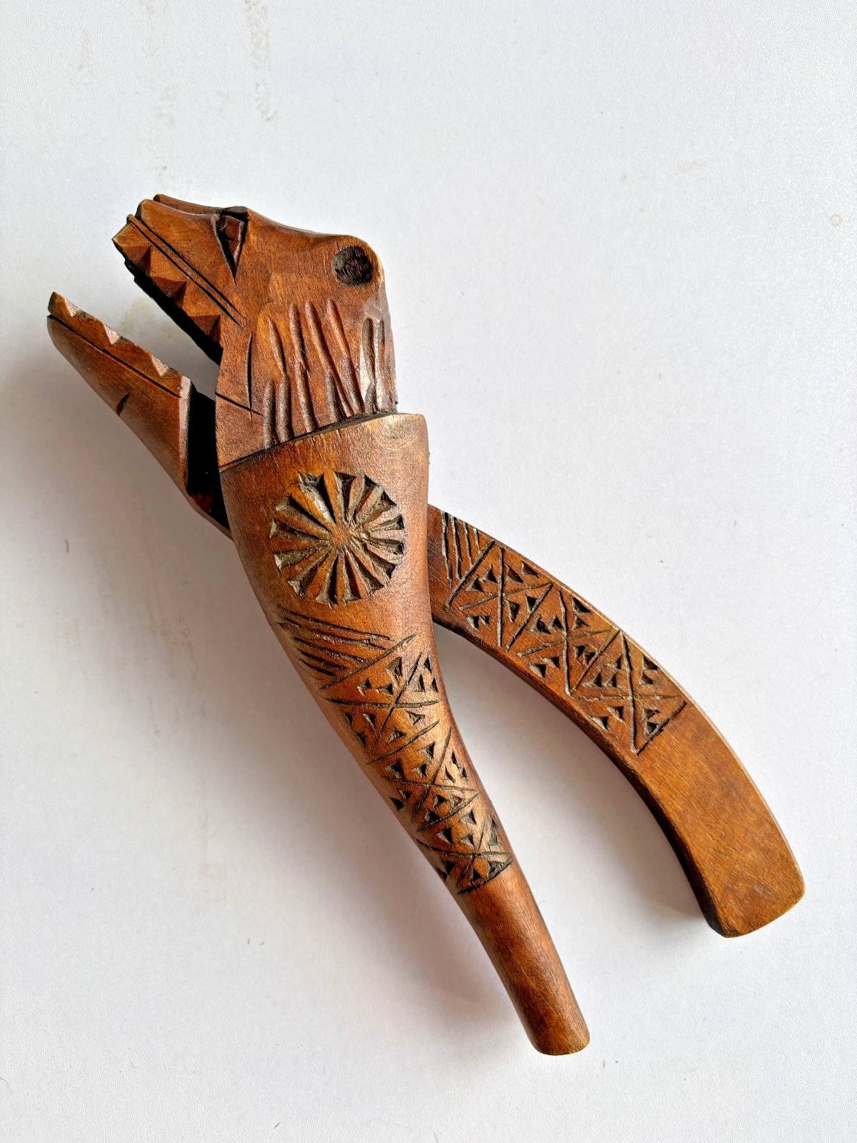 Early 20th Century wooden carved Nutcracker