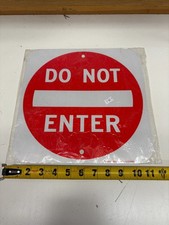 Aluminum Do Not Enter Metal Sign 12"x12" Faittoo Signs 1212DNE