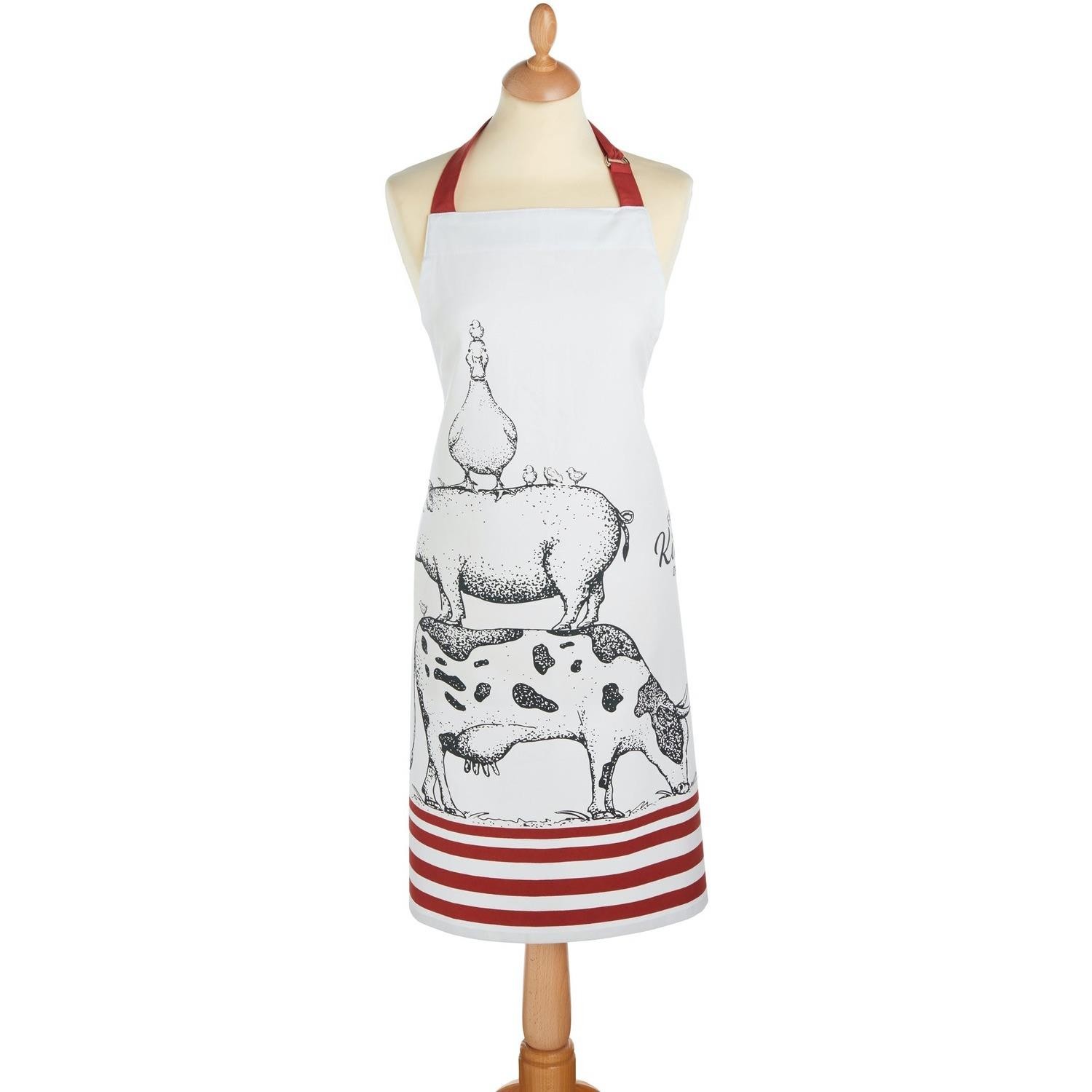 Cooking Apron Adults Kitchen Farmyard Animals Baking Chef Farmhouse Adjustable