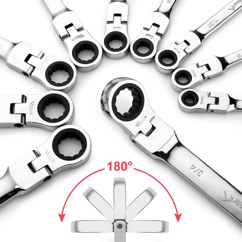 20-Piece Wrench Set | 72 Teeth Ratchet | Chrome Vanadium Steel - Picture 5 of 9
