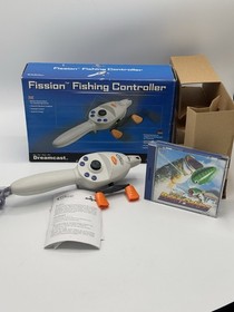 Dreamcast Fission Fishing Rod Controller & Sega Bass Fishing Boxed Excellent