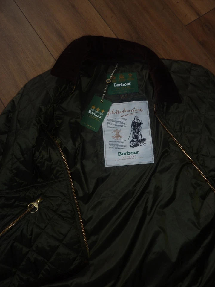 Barbour olive green icon liddesdale jacket - Image 3 of 4