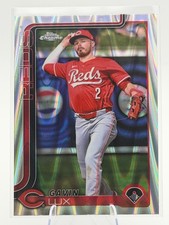 Gavin Lux 2025 Topps Chrome Raywave Refractors Cincinnati Reds