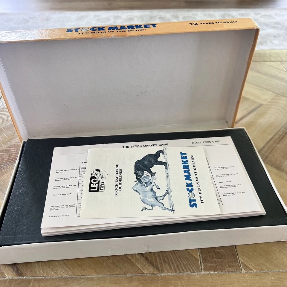 Vintage RARE Stock Market Game Leo Toys Publishing Complete Pieces 1 Of A Kind - Image 2 of 4