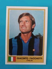 FIGURINA FACCHETTI INTER ITALIA N.141 ALBUM 76-77 EURO FOOTBALL 1976/1977