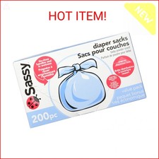 Sassy Baby Disposable Diaper Sacks, 200 Count, Packaging may vary