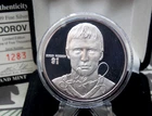 Highland Mint *SERGEI FEDOROV* 1oz .999 SILVER Commemorative NHL Round Box & COA