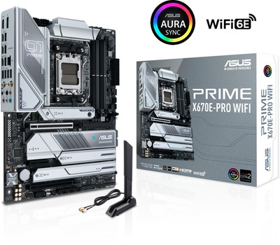 ASUS Prime X670E-Pro WIFI DDR5 Mainboard AMD Sockel AM5 X670E Ryzen 7000/8000er