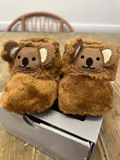 UGG Bixbee Koala Stuffie Infant Booties Chestnut Size 2/3 With Box New