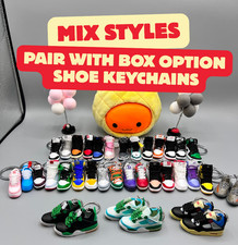 Variety Sneaker Key Chain, Jordan Mini Shoe Keychain With or Without Box