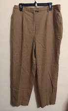 Vintage Pendleton Women's Dress Pants 100 Virgin Wool Lined Camel Brown Size 16