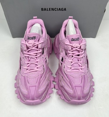 Size 40EU/10W - Balenciaga Track.2 Pink Canvas Sneakers
