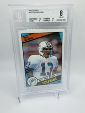 1984 Topps - Dan Marino #123 (RC) Rookie Card BGS 8 Dolphins 