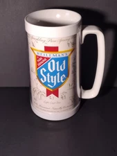 1978 Thermo-Serv Plastic Heilmans Old Style Beer Mug Made In USA Wisconsin VGVC