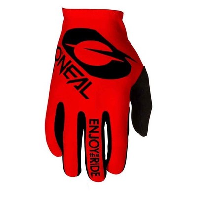 NO RESERVE O'Neal Matrix Stacked Mens Motocross Gloves - Red - 2X-Large