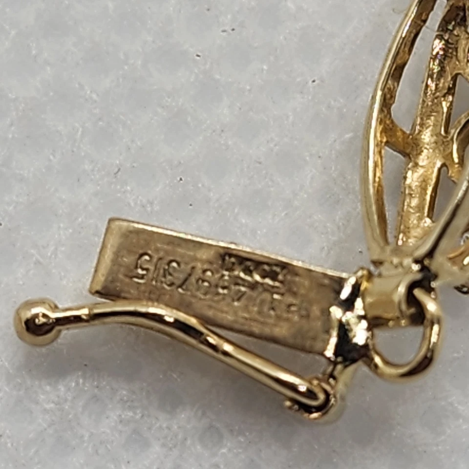 Diaminique DQCZ Tennis Bracelet 14k QVC Vintage - Image 3 of 4