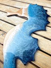 Ocean Resin Seahorse Wall Art Coastal Beach Decor Handmade Wood 13” x 8” — photo 2