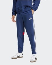  Pantaloni tuta Pants UOMO Adidas Tiro 25 Essentials Woven Blu Bianco 