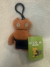 Little Uglys UglyDoll Plush WAGE Original 2004 - 4  Backpack Hanger Clip NWT