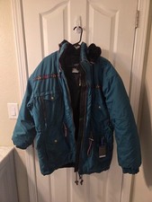 Vintage Edelweiss Skiwear Puffer Jacket Womens Large Vibrant Retro S62