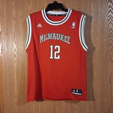 Adidas Jabari Parker 12 Milwaukee Bucks Red Jersey Youth Large EUC