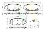 Motaquip Bremsbelagsatz Scheibenbremse LVXL1976 FüR Hyundai I30 PDE PD Pden Van