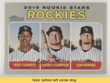 2019 Heritage Rookie Stars Garrett Hampson Sam Howard Yency Almonte READ 0w8