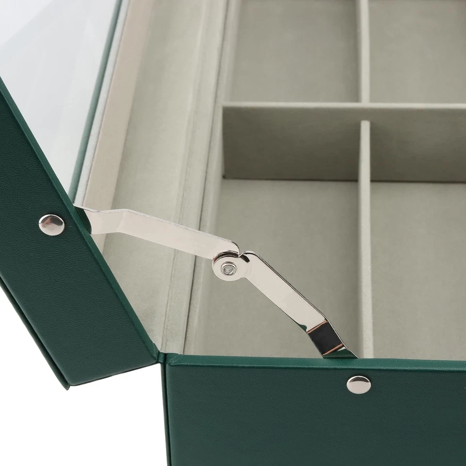 MAHIONG 12 Ranuras Gafas de Sol Almacenamiento Organizador Caja Cuero Gafas Bloqueables... Foto 4 de 4