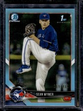2018 Bowman Draft #BDC-157 Sean Wymer Chrome Sky Blue Refractor #/402